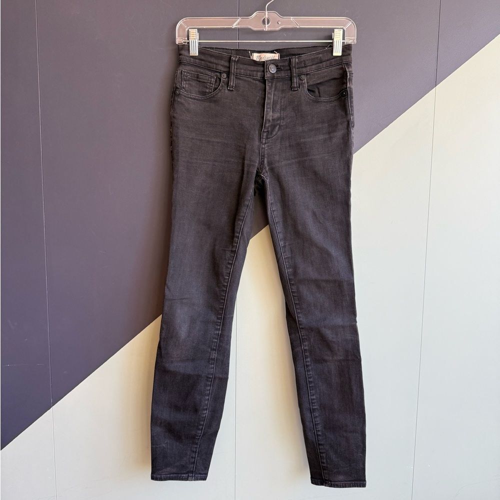 Madewell High Rise Skinny Jean, Faded Black Wash, Size 26, GUC